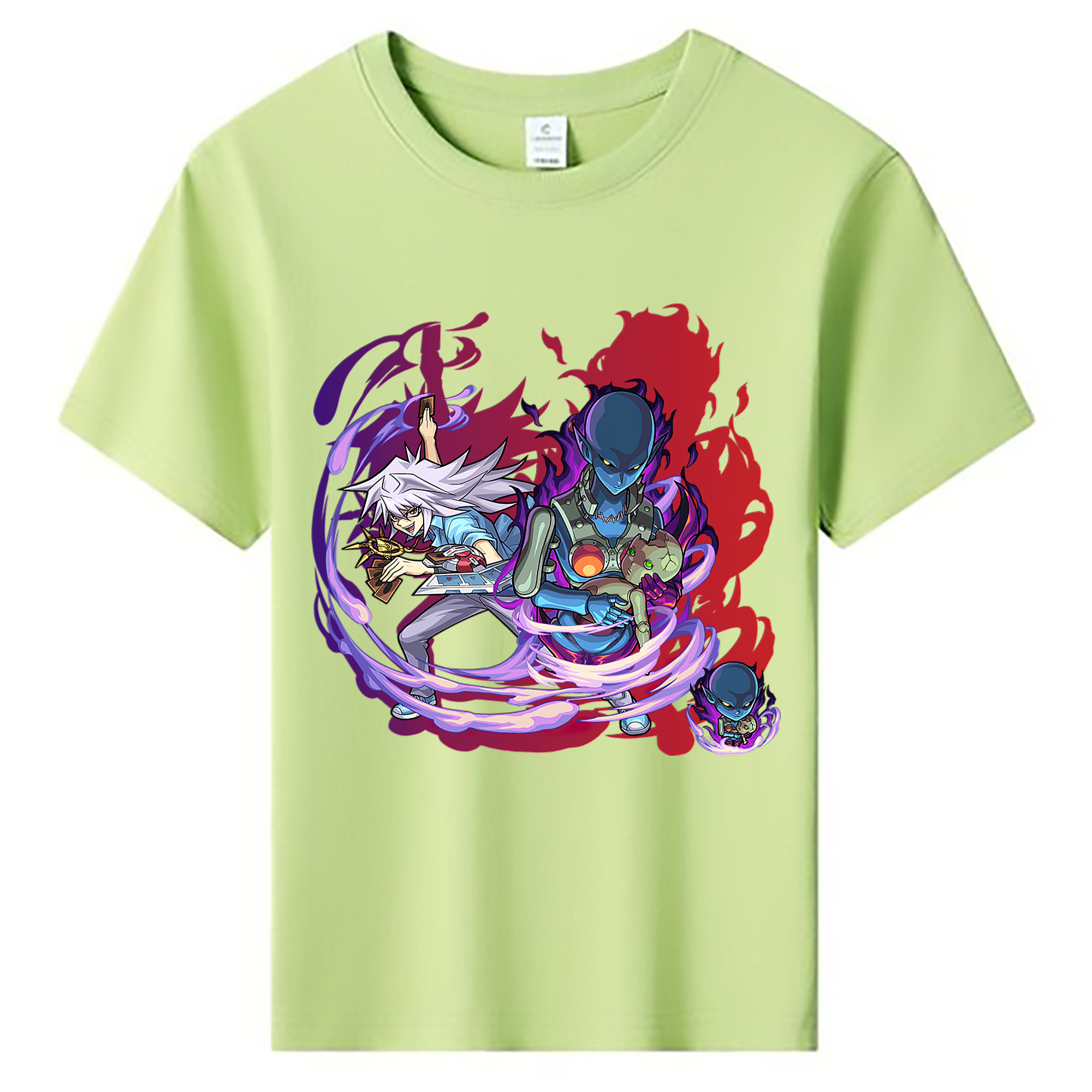 （画像用） 遊☆戯☆王 Yu-Gi-Oh! 綿100％キッズTシャツ（フロントプリント）